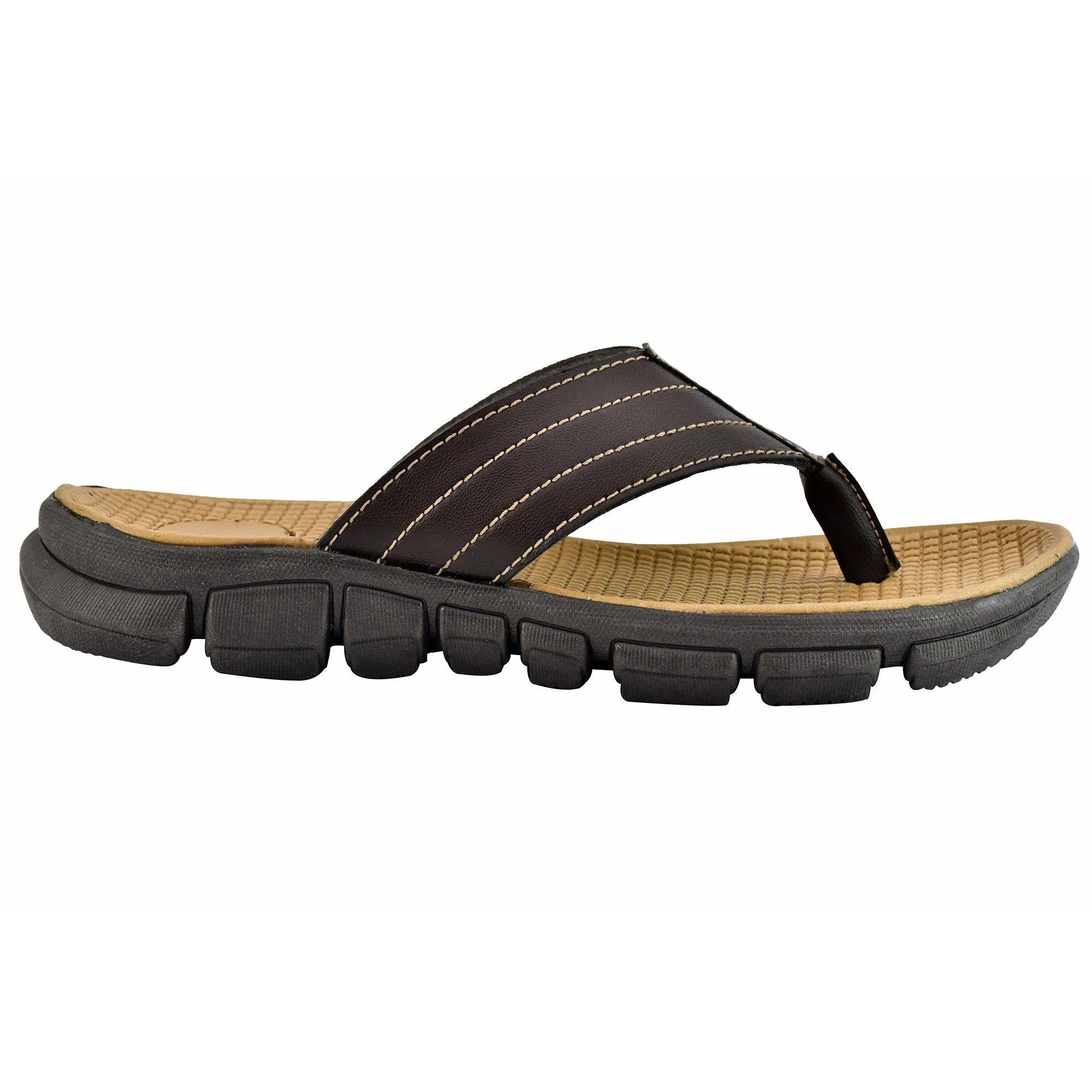 AM PM Genuine Leather Men's Daily Wear Slippers