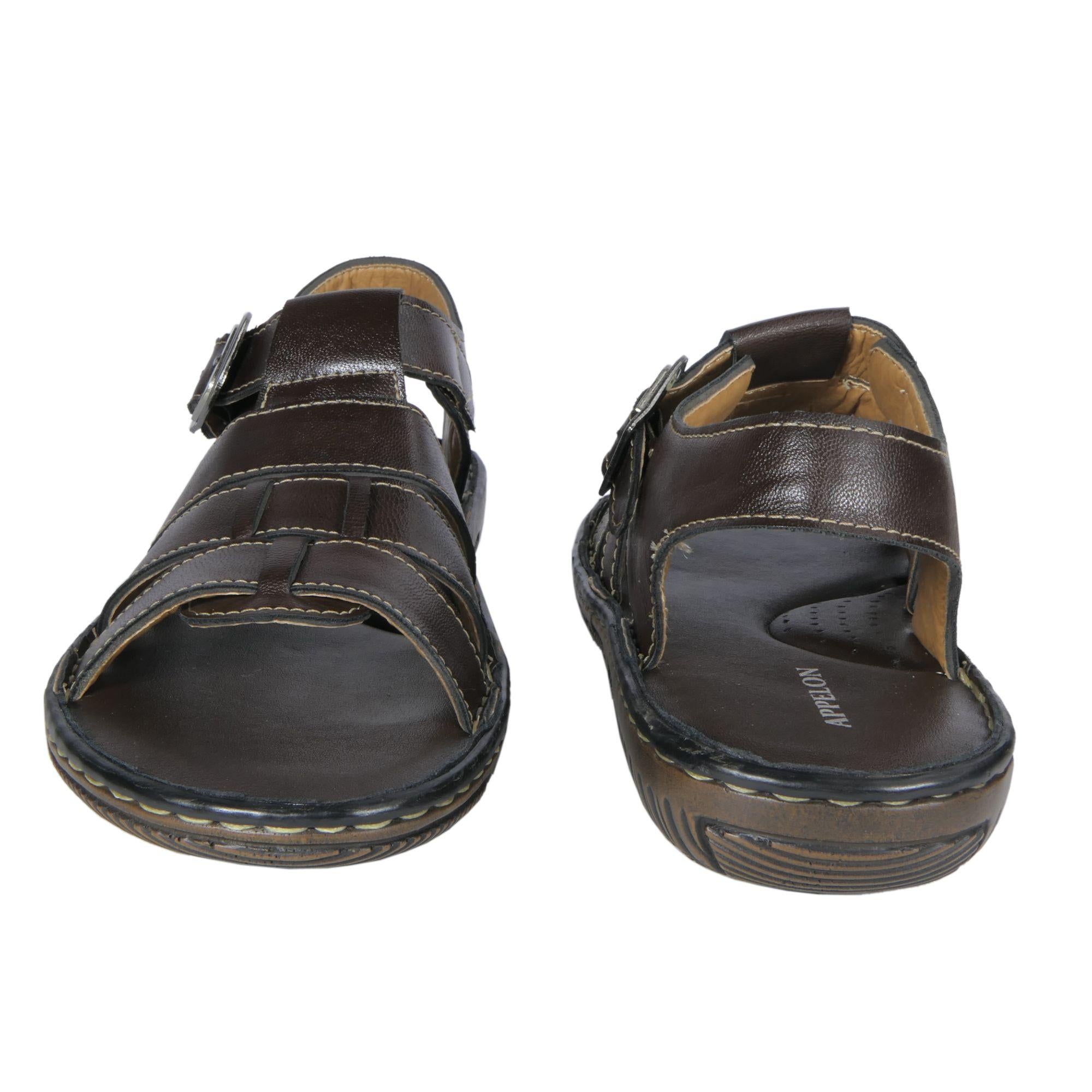 AM PM Men's Daily wear Leather Sandals