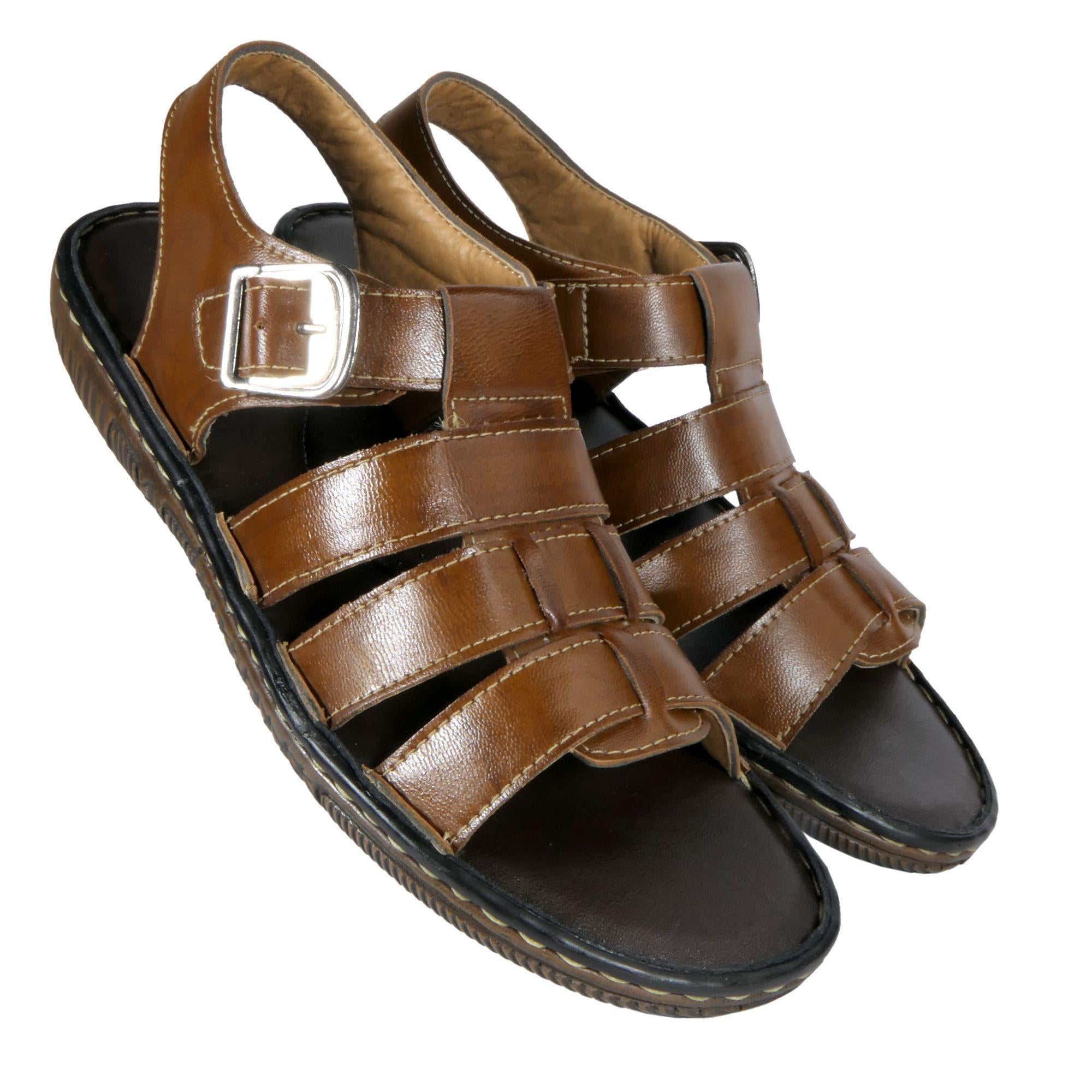 AM PM Men's Daily wear Leather Sandals