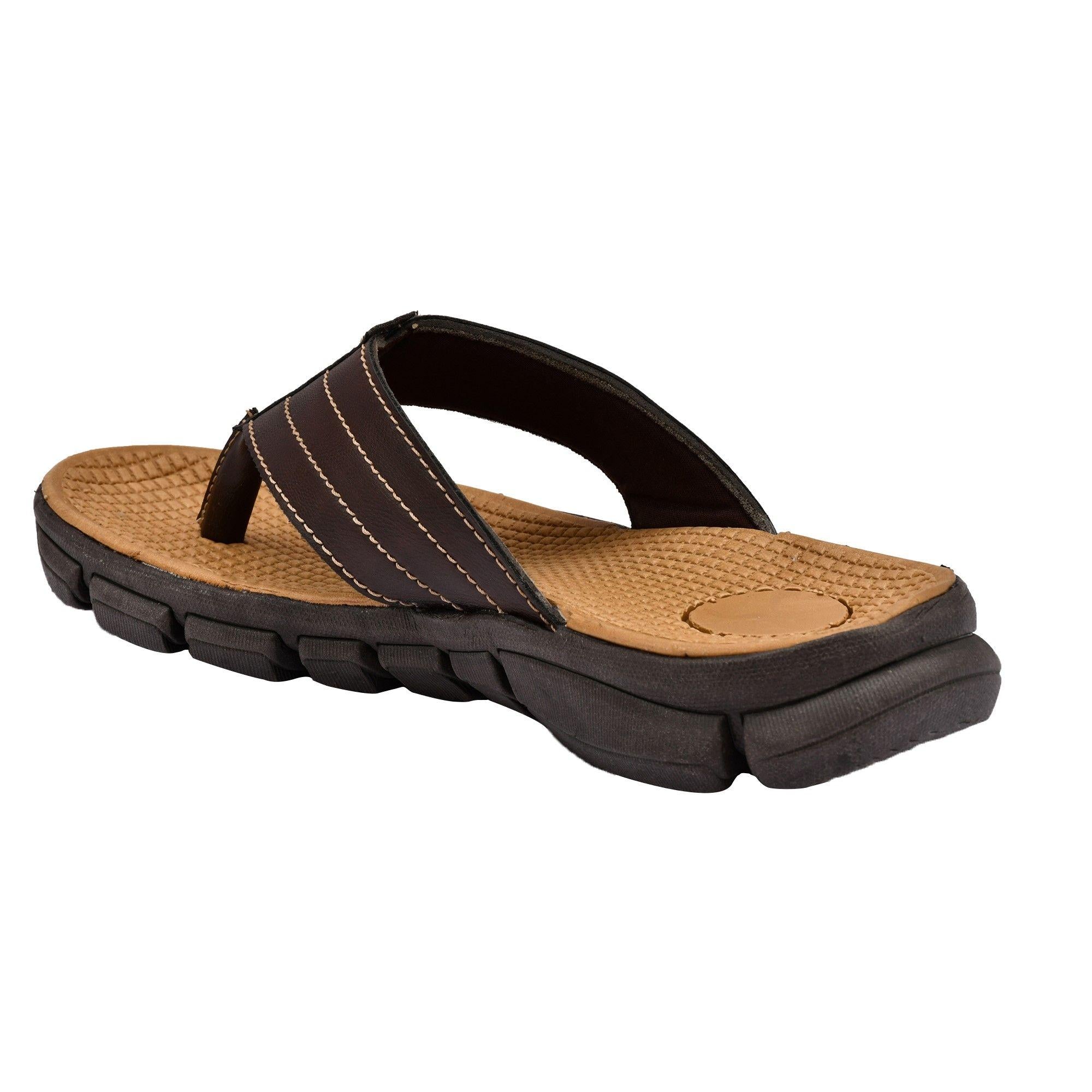 AM PM Genuine Leather Men's Daily Wear Slippers